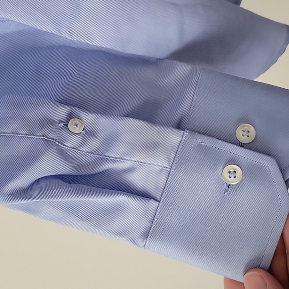 Klauss Boehler Slim Fit Blue Dress Shirt- Size 16.5 - Picture 5 of 14